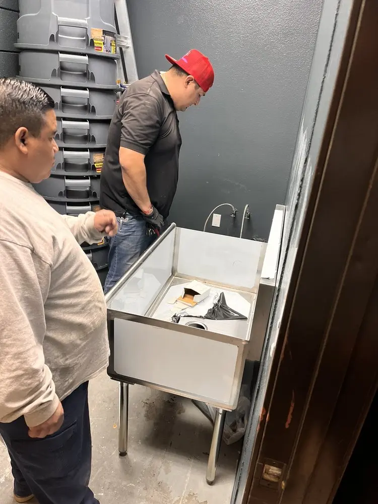 Commercial plumbing and sink installation in Baymeadows